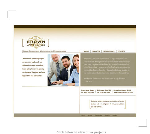Brown Law Firm, LLC Web Site Template