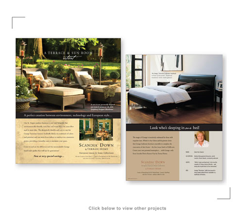 Scandia Down Advertisements