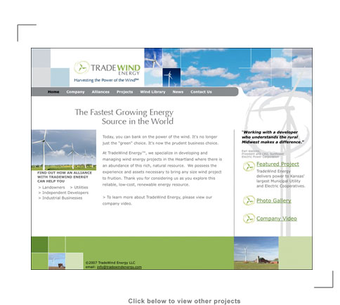 Tradewind Energy Wen Site Design